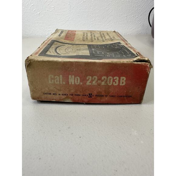 Radio Shack Micronta cat. no 22-203B 30,000 ohms/volt multimeter in box & Manual - Picture 7 of 9